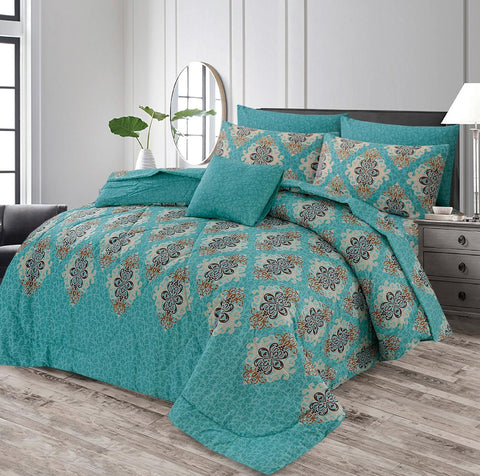 7 Pcs Comforter Set King Size
