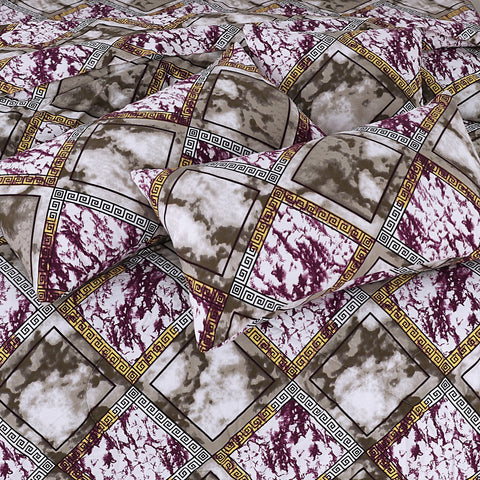 Premium Summer King Size Soft Cotton Comforter Set - 7-Piece