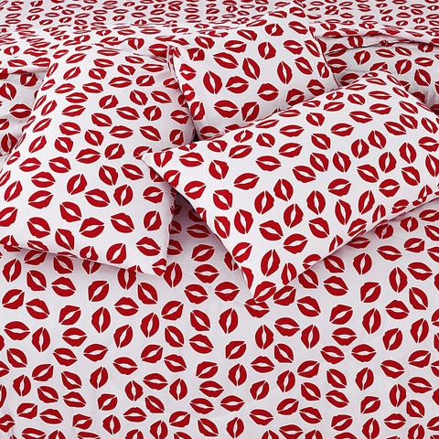 Premium Summer King Size Soft Cotton Comforter Set - 7-Piece