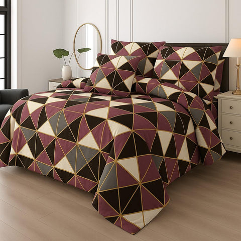 Premium Summer King Size Soft Cotton Comforter Set - 7-Piece