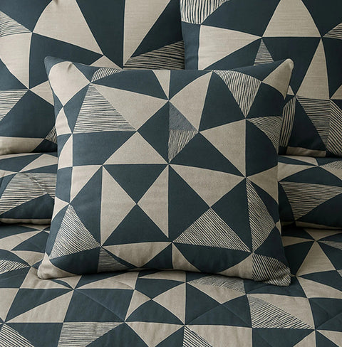 Premium Summer King Size Soft Cotton Comforter Set - 7-Piece